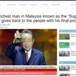 マレーシアで一番の大金持ちが「私財を投じてマレーシア救済」の為に動き出した。でもこれは・・・【閲覧注意】