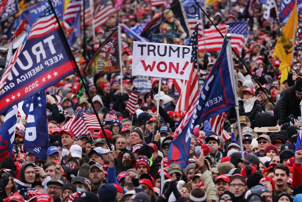 Trump Supporters Hold “Stop The Steal” Rally In DC Amid Ratification Of Presidential Election