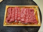 Wmartで買った「日本和牛のしゃぶしゃぶ肉」が安くて美味しかった～～～。こんなの初めて。
